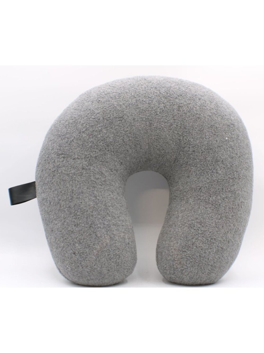 Travel Neck Pillow Zip Cover Washable Neck Relief Sleep Sitting Up Soft Gray